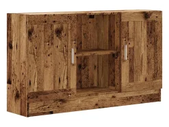 Aparador de madera antigua 120x30,5x70 cm madera contrachapada