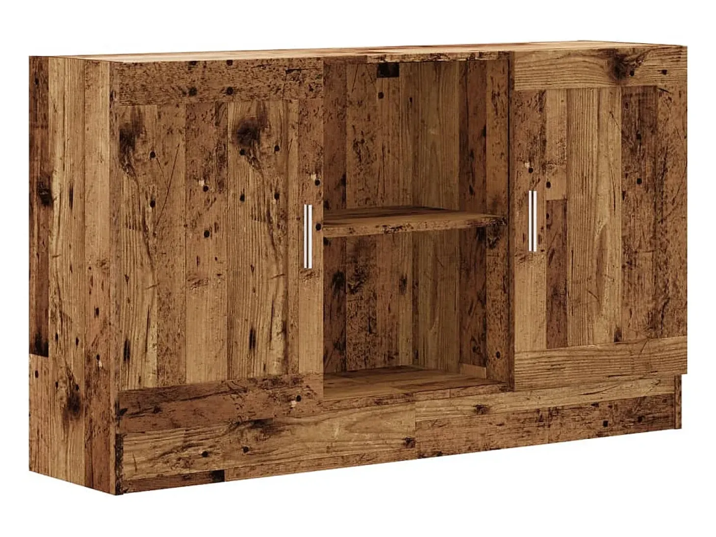 Aparador de madera antigua 120x30,5x70 cm madera contrachapada