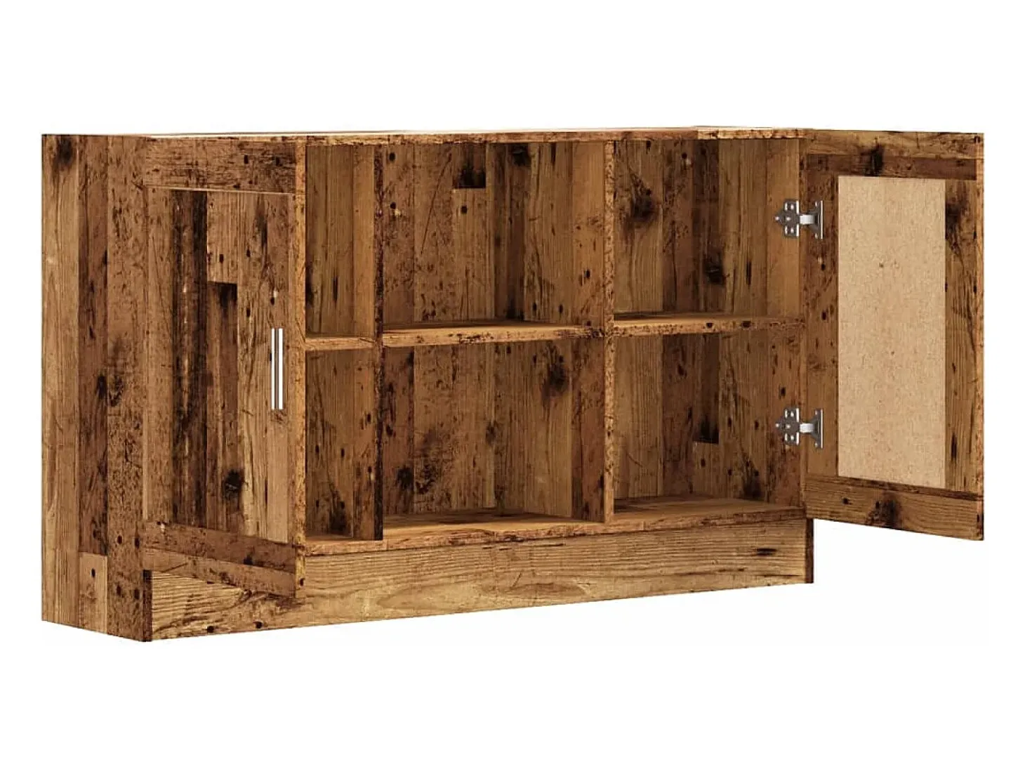 Aparador de madera antigua 120x30,5x70 cm madera contrachapada