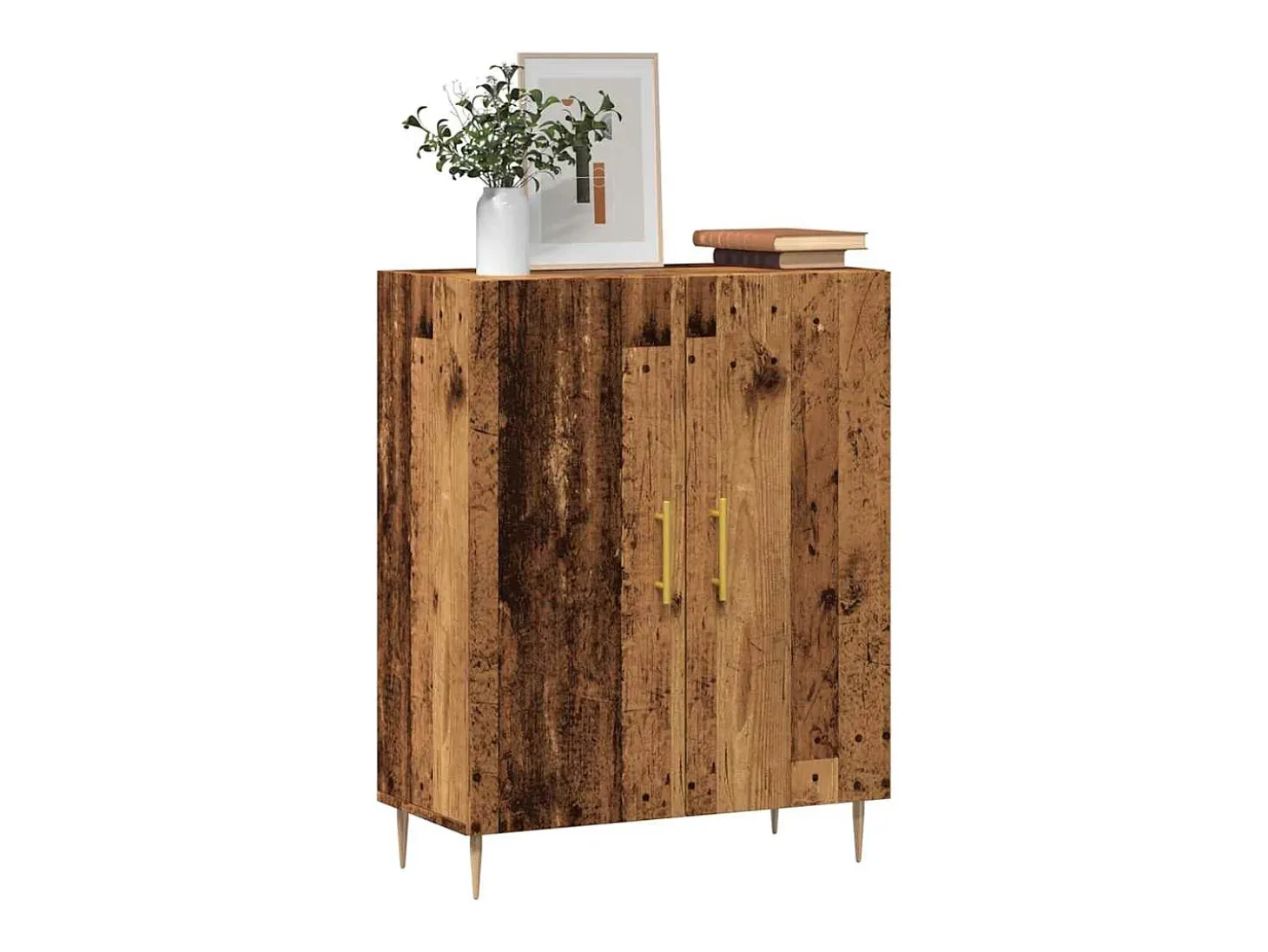 Aparador de madera antigua 69,5x34x90 cm madera contrachapada