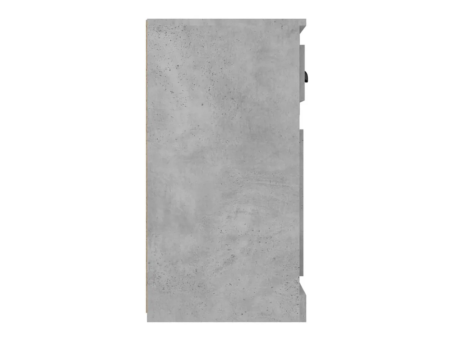 Aparador de madera contrachapada gris hormigón 70x35,5x67,5 cm