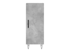 Aparador de madera contrachapada gris hormigón 34,5x34x90 cm ES13111