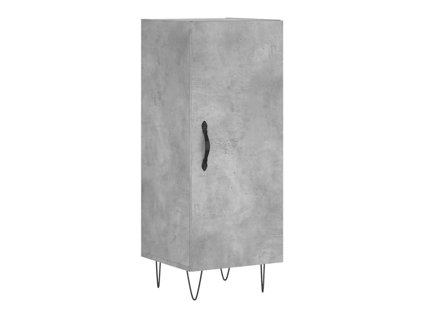 Aparador de madera contrachapada gris hormigón 34,5x34x90 cm ES13111