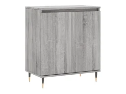 Aparador de madera contrachapada gris Sonoma 60x35x70 cm ES80886