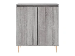 Aparador de madera contrachapada gris Sonoma 60x35x70 cm ES80886