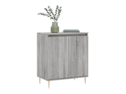 Aparador de madera contrachapada gris Sonoma 60x35x70 cm ES80886