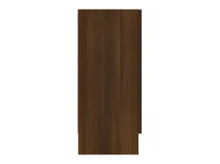 Aparador de madera contrachapada roble marrón 120x30,5x70 cm