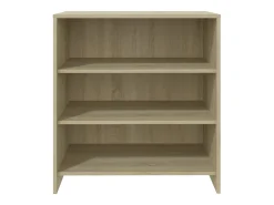 Aparador de madera contrachapada roble Sonoma 70x40,5x75 cm
