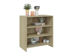 Aparador de madera contrachapada roble Sonoma 70x40,5x75 cm