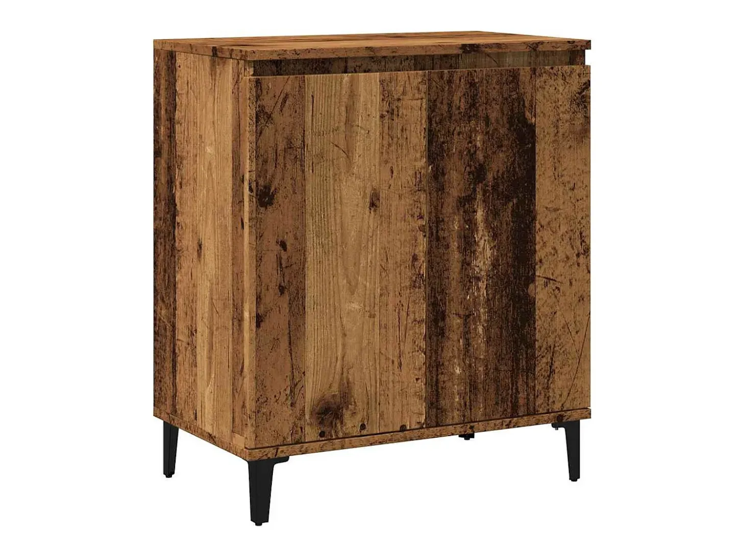 Aparador de madera contrachapada envejecida 60x35x70 cm