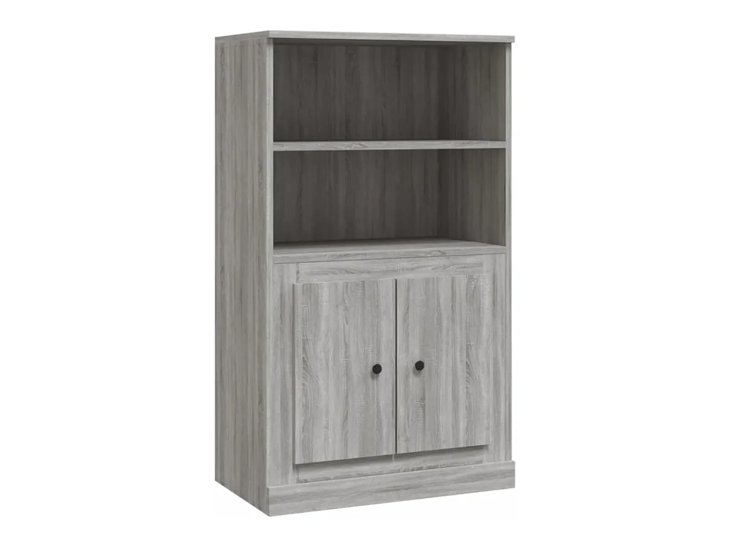 Aparador de madera contrachapada gris Sonoma 60x35,5x103,5 cm