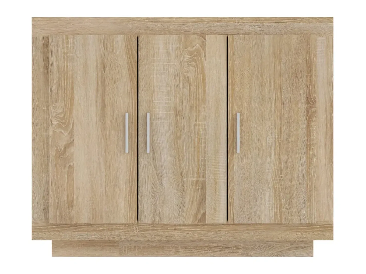 Aparador de madera contrachapada color roble Sonoma 92x35x75 cm ES34945