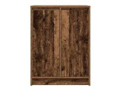 Aparador de madera contrachapada envejecida 57x34x76 cm