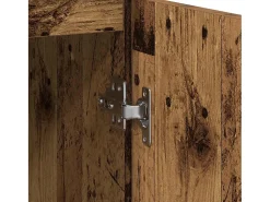 Aparador de madera contrachapada envejecida 57x34x76 cm