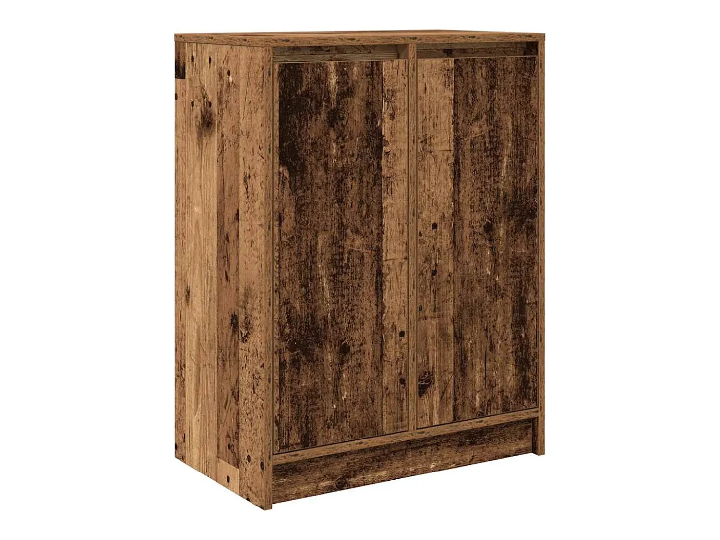 Aparador de madera contrachapada envejecida 57x34x76 cm