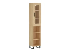 Aparador de madera contrachapada roble Sonoma 34,5x34x180 cm ES48380