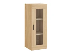 Aparador de madera contrachapada roble Sonoma 34,5x34x180 cm ES77561