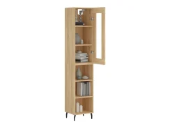 Aparador de madera contrachapada roble Sonoma 34,5x34x180 cm ES77561