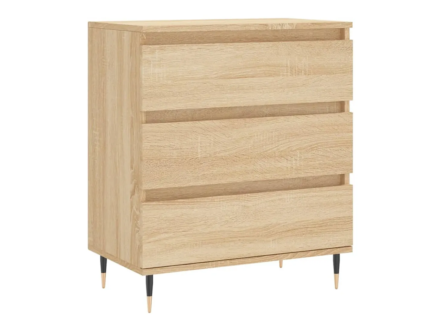 Aparador de madera contrachapada roble Sonoma 60x35x70 cm
