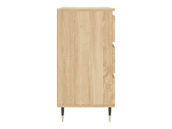 Aparador de madera contrachapada roble Sonoma 60x35x70 cm