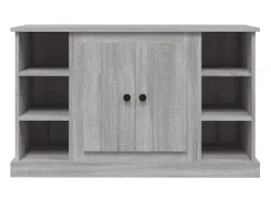 Aparador de madera contrachapada gris Sonoma 100x35,5x60 cm