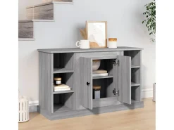 Aparador de madera contrachapada gris Sonoma 100x35,5x60 cm