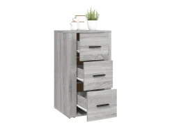 Aparador de madera contrachapada gris Sonoma 40x33x70 cm ES25706