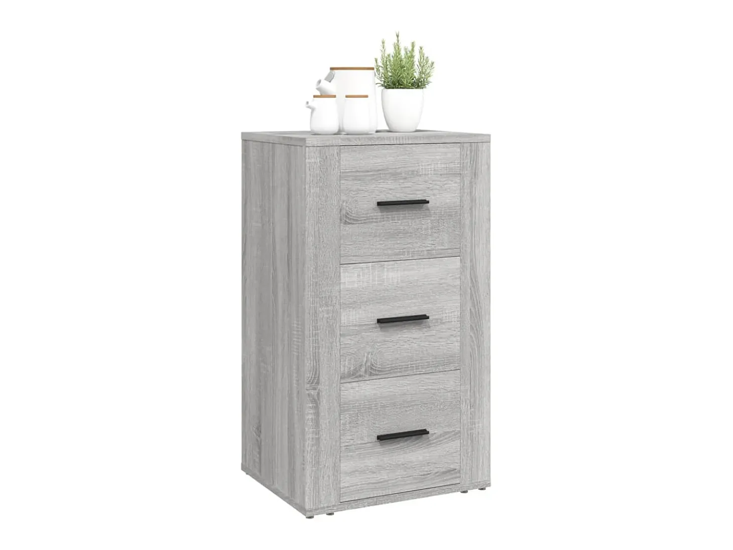 Aparador de madera contrachapada gris Sonoma 40x33x70 cm ES25706