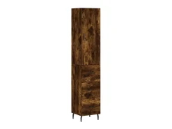 Aparador de madera contrachapada roble ahumado 34,5x34x180 cm ES97109