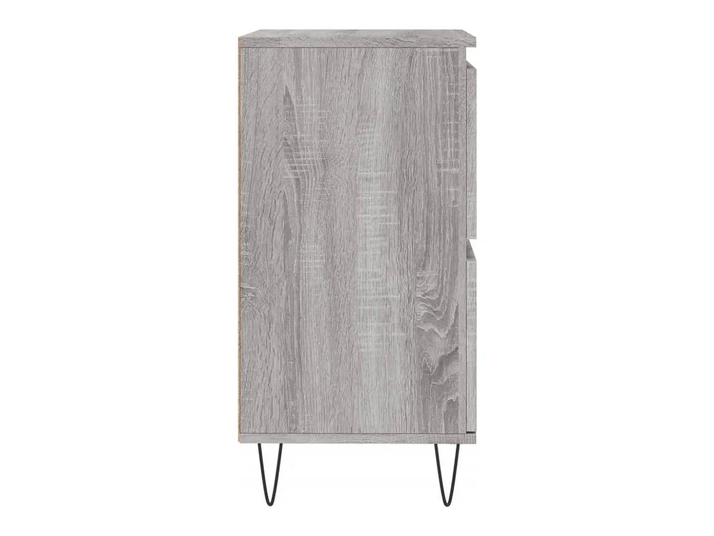 Aparador de madera contrachapada gris Sonoma 60x35x70 cm