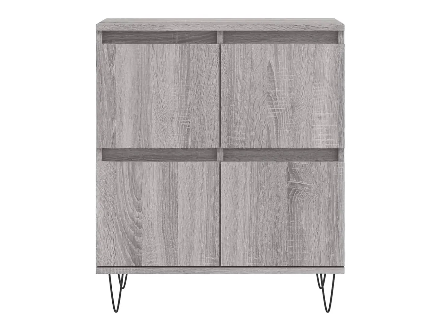 Aparador de madera contrachapada gris Sonoma 60x35x70 cm
