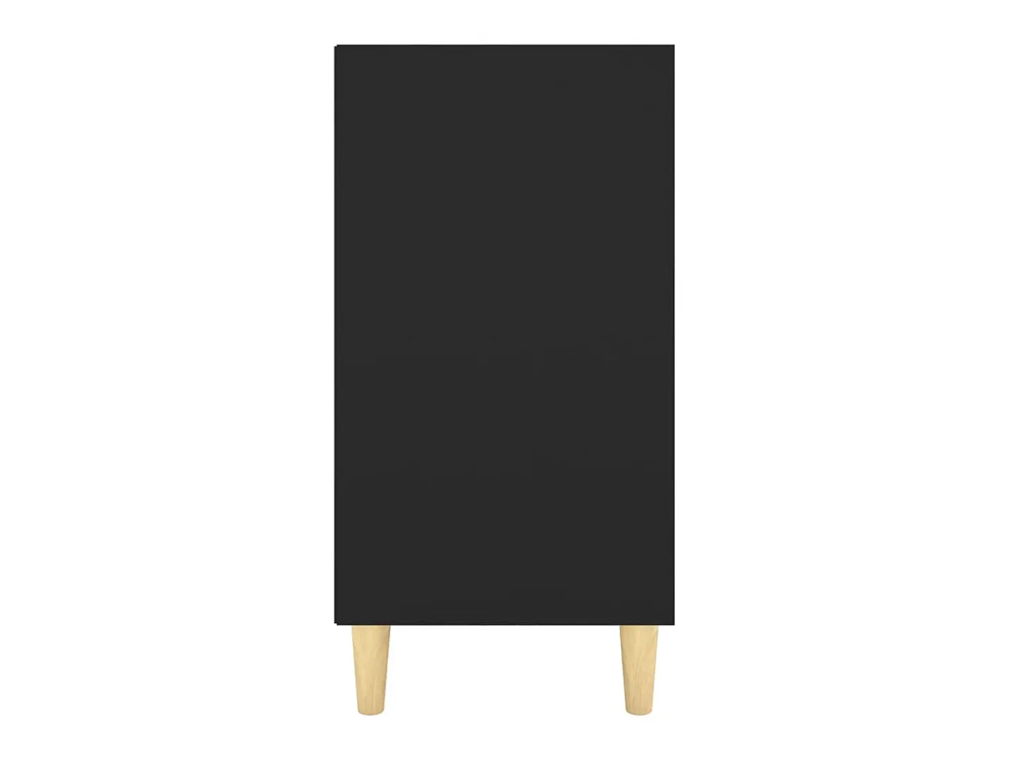Aparador de madera contrachapada negro 103,5x35x70 cm ES23814