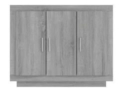 Aparador de madera contrachapada gris Sonoma 92x35x75 cm