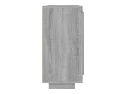 Aparador de madera contrachapada gris Sonoma 92x35x75 cm