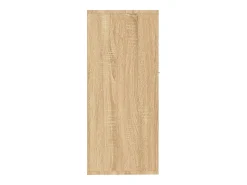 Aparador de madera contrachapada color roble Sonoma 88x30x70 cm