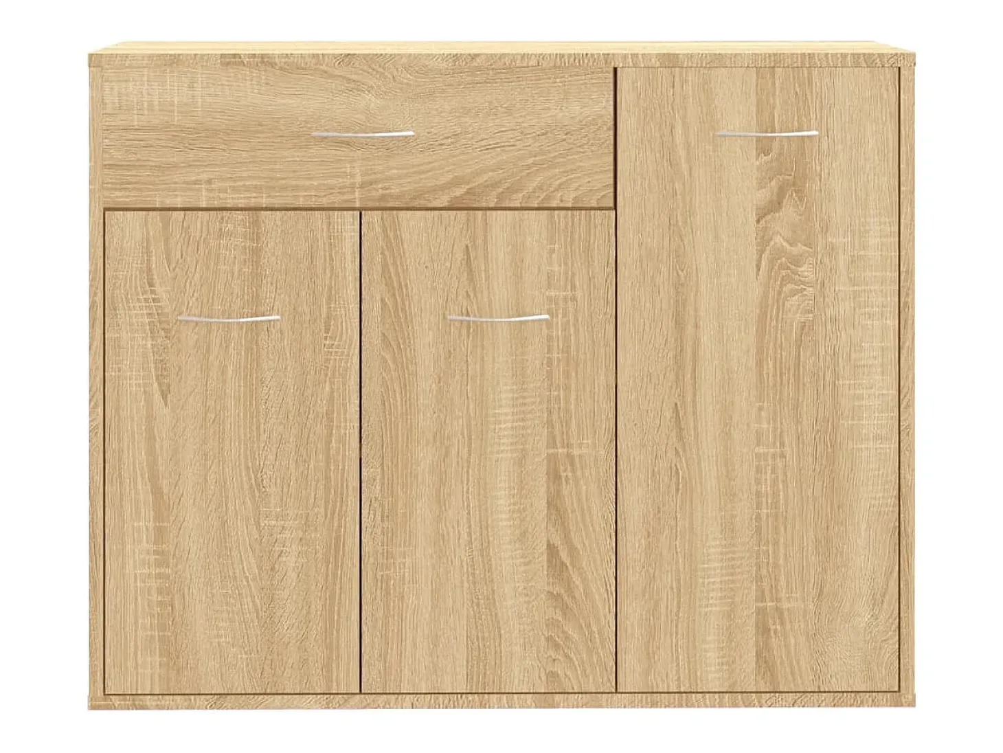 Aparador de madera contrachapada color roble Sonoma 88x30x70 cm