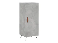 Aparador de madera contrachapada gris hormigón 34,5x34x90 cm ES62612