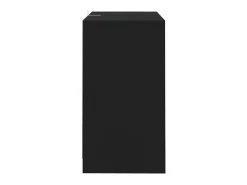 Aparador de madera contrachapada negro 70x41x75 cm ES99196