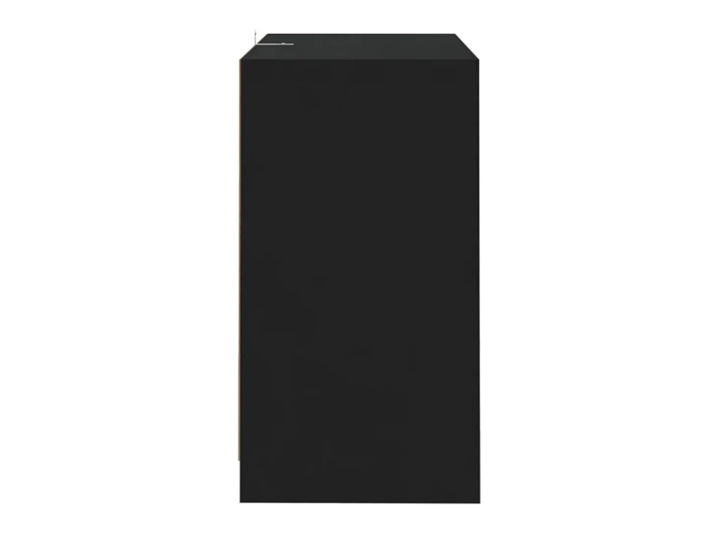 Aparador de madera contrachapada negro 70x41x75 cm ES99196