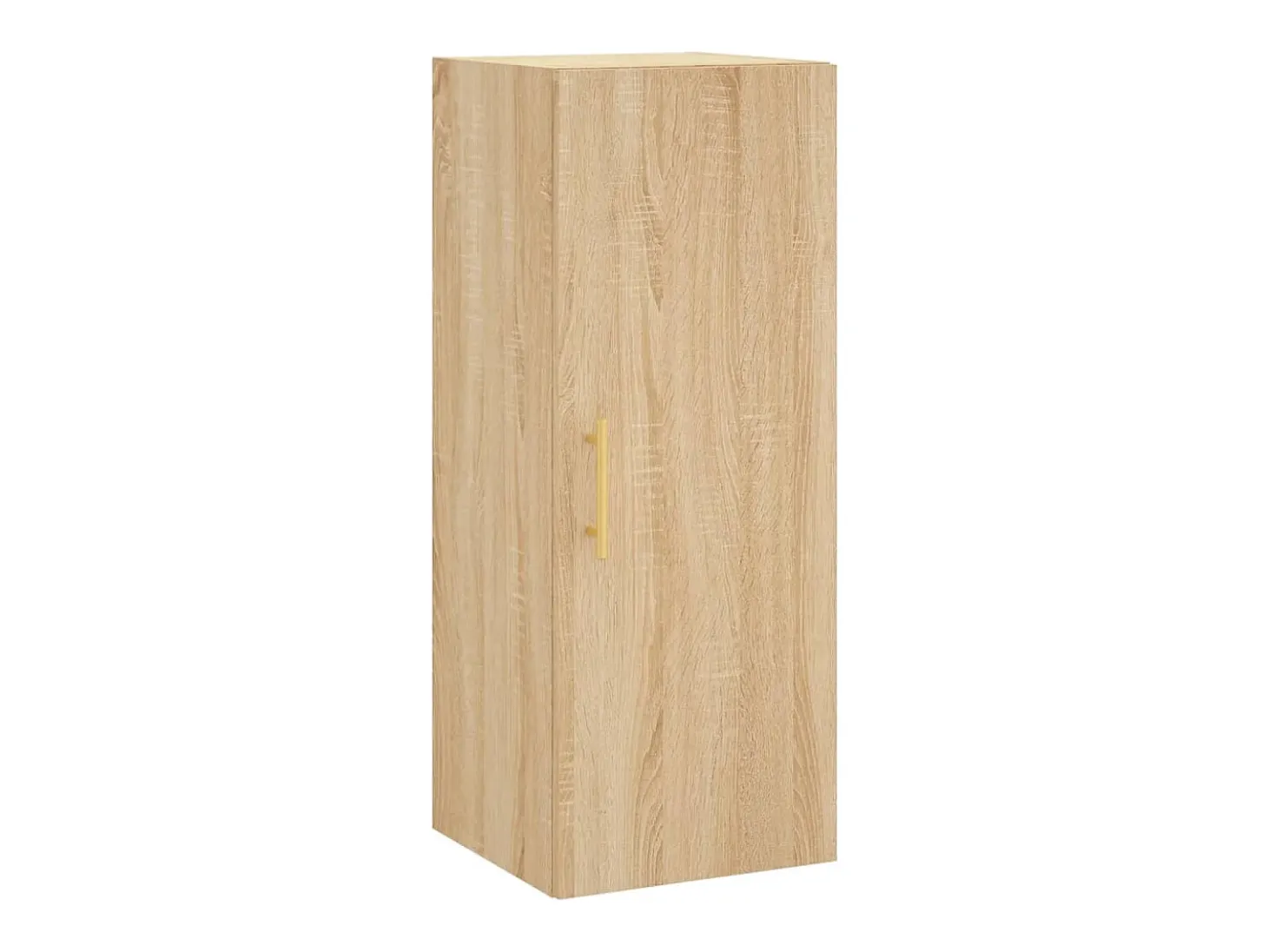 Aparador de madera contrachapada roble Sonoma 34,5x34x180 cm