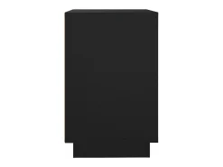 Aparador de madera contrachapada negro 102x35x60 cm
