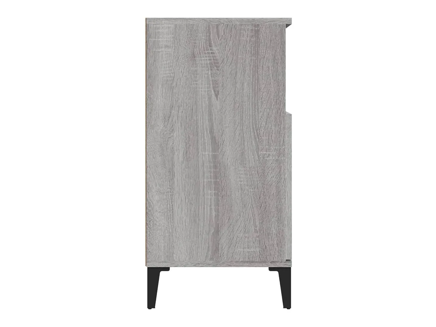 Aparador de madera contrachapada gris Sonoma 60x35x70 cm