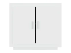 Aparador de madera contrachapada blanco 80x40x75 cm