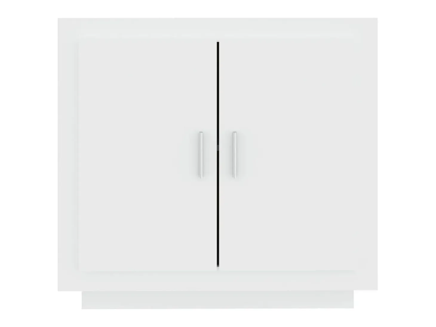 Aparador de madera contrachapada blanco 80x40x75 cm
