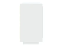 Aparador de madera contrachapada blanco 80x40x75 cm