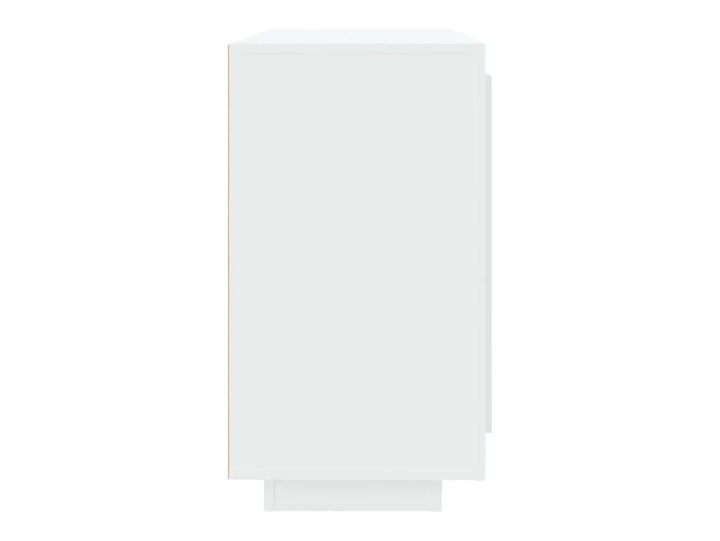 Aparador de madera contrachapada blanco 80x40x75 cm