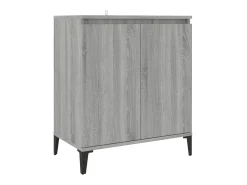Aparador de madera contrachapada gris Sonoma 60x35x70 cm ES50124