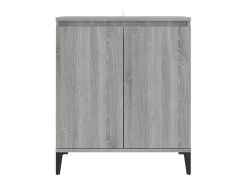 Aparador de madera contrachapada gris Sonoma 60x35x70 cm ES50124