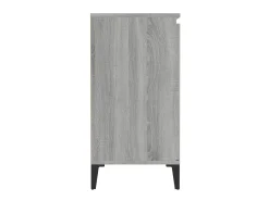 Aparador de madera contrachapada gris Sonoma 60x35x70 cm ES50124