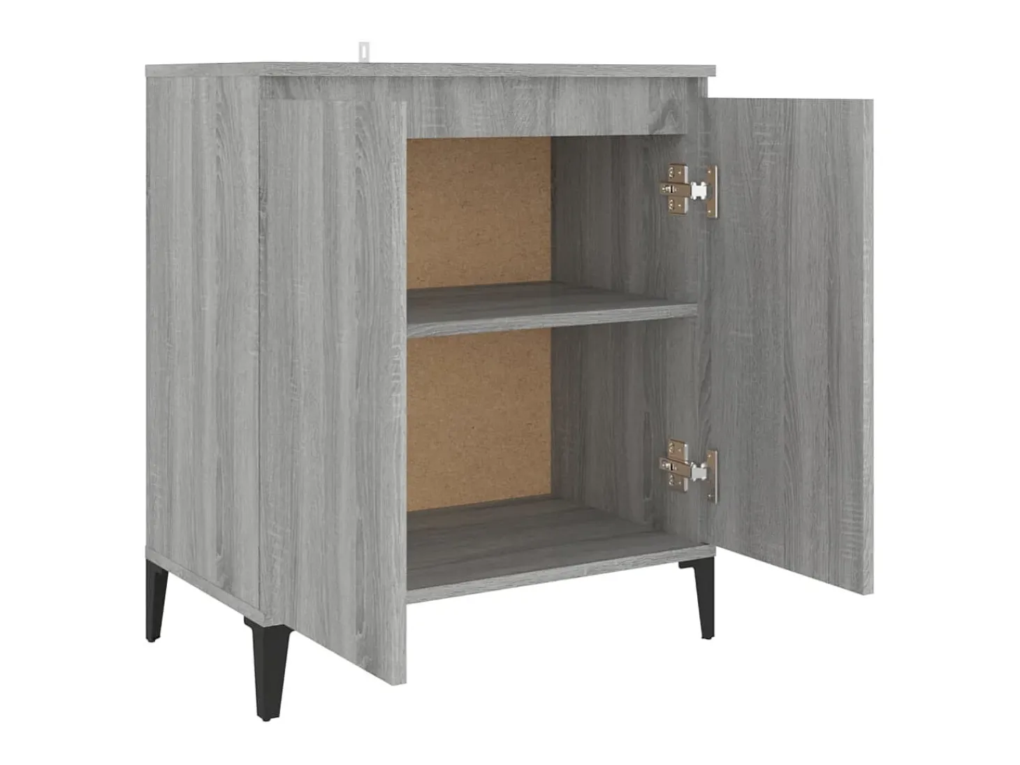 Aparador de madera contrachapada gris Sonoma 60x35x70 cm ES50124